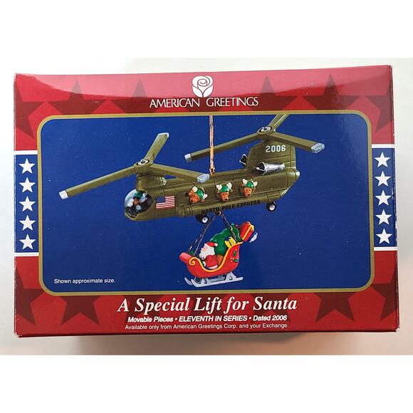 American Greetings Operation Santa Ornament Military Helicopter 2006 - Picture 1 of 7